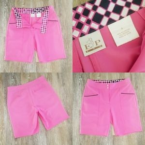 E P Pro Women's Golf Bermuda Shorts Activewear Athleisure Barbiecore Tennis EUC